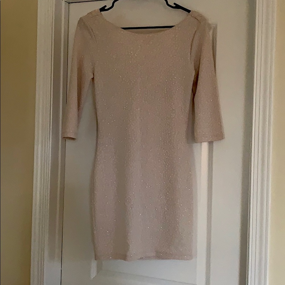 Champagne mini dress